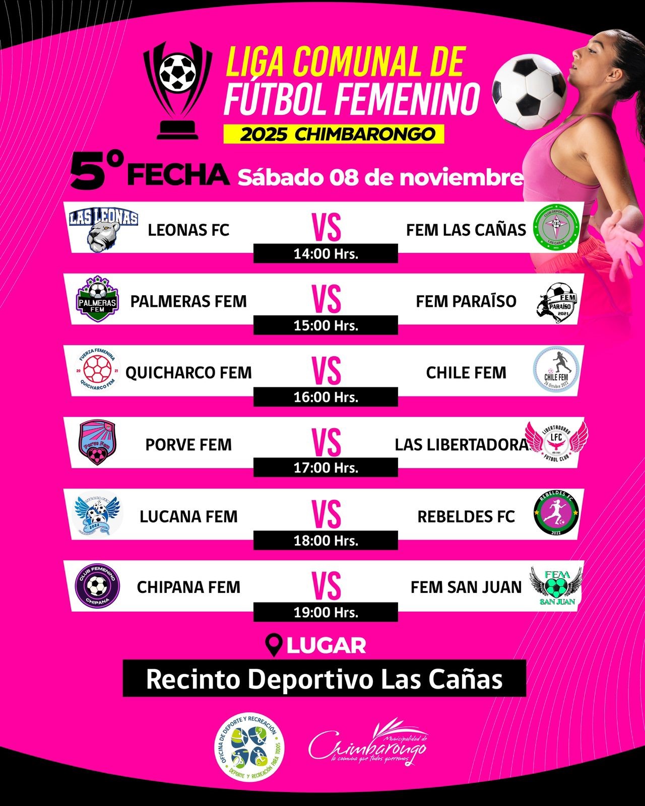 5TA FECHA LIGA DE FUTBOL FEMENINO 2025